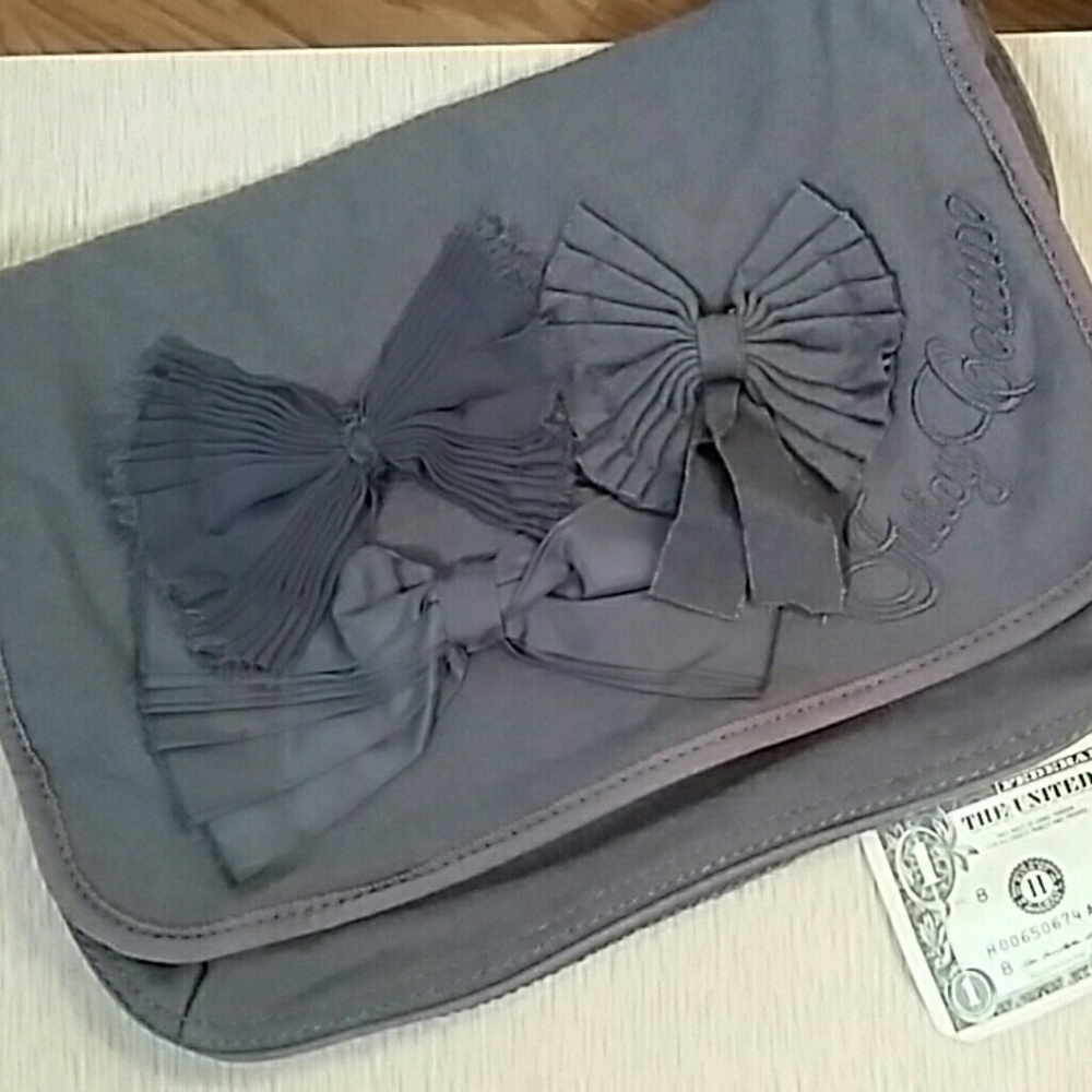 Grey oversized clutch